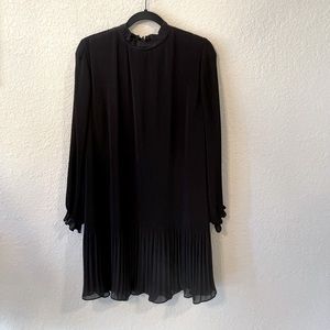 H&M Black dress with ruffle details. Size L